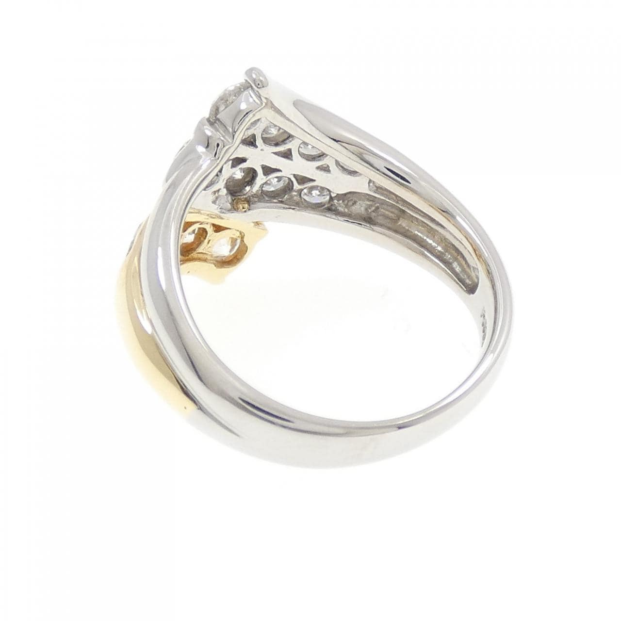 PT900/K18YG ダイヤモンド リング 1.18CT