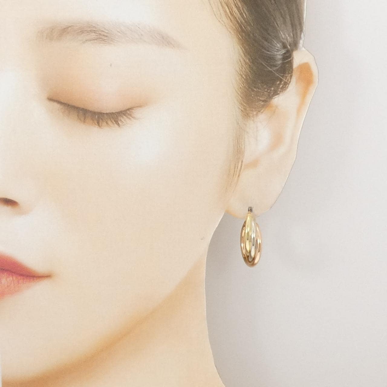 750スリーカラー ピアス