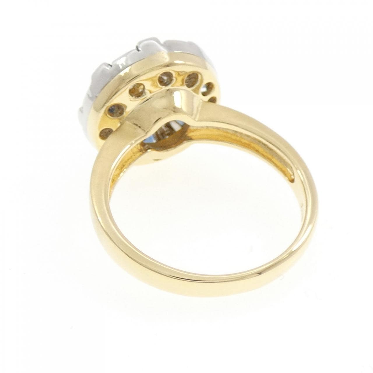 K18YG/PT900 サファイヤ リング