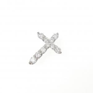PT900 クロス ダイヤモンド ペンダント 0.30CT