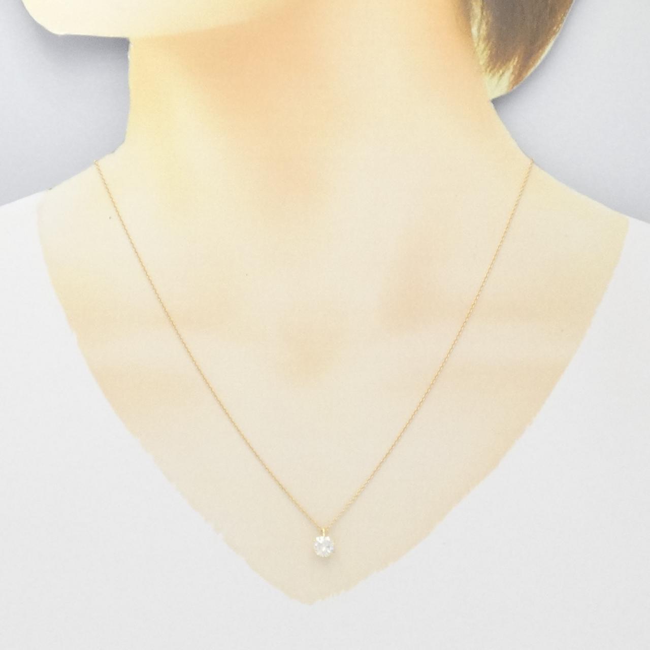 【リメイク】K18YG ダイヤモンド ネックレス 0.643CT J I1 Good