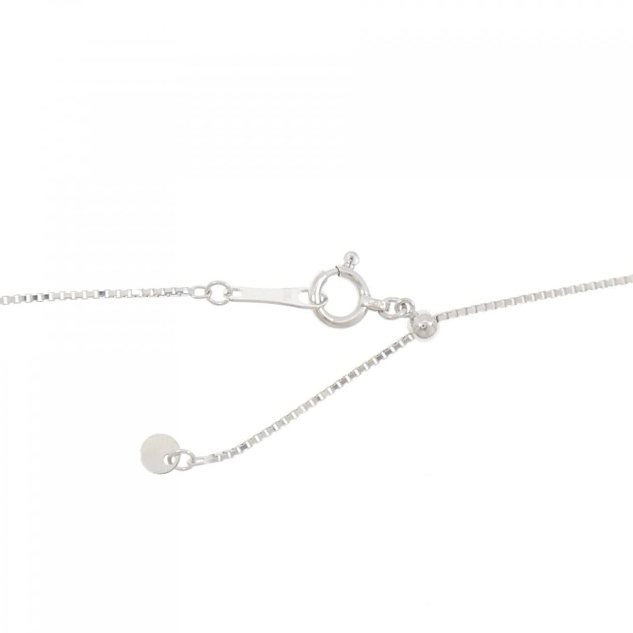 K18WG クロス ダイヤモンド ネックレス 0.15CT
