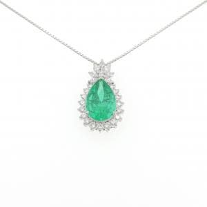 PT900/PT850 エメラルド ネックレス 7.31CT