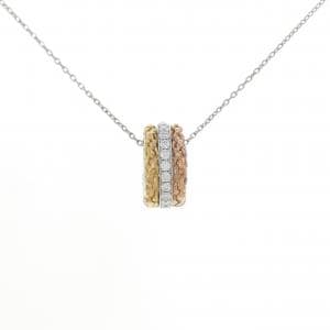 PT950/K18YG/K18PG/PT850 ダイヤモンド ネックレス 0.18CT