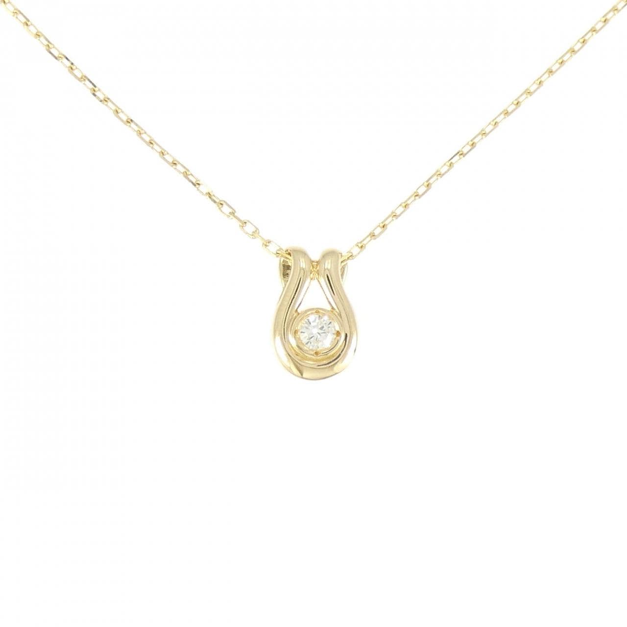 K18YG ダイヤモンド ネックレス 0.07CT