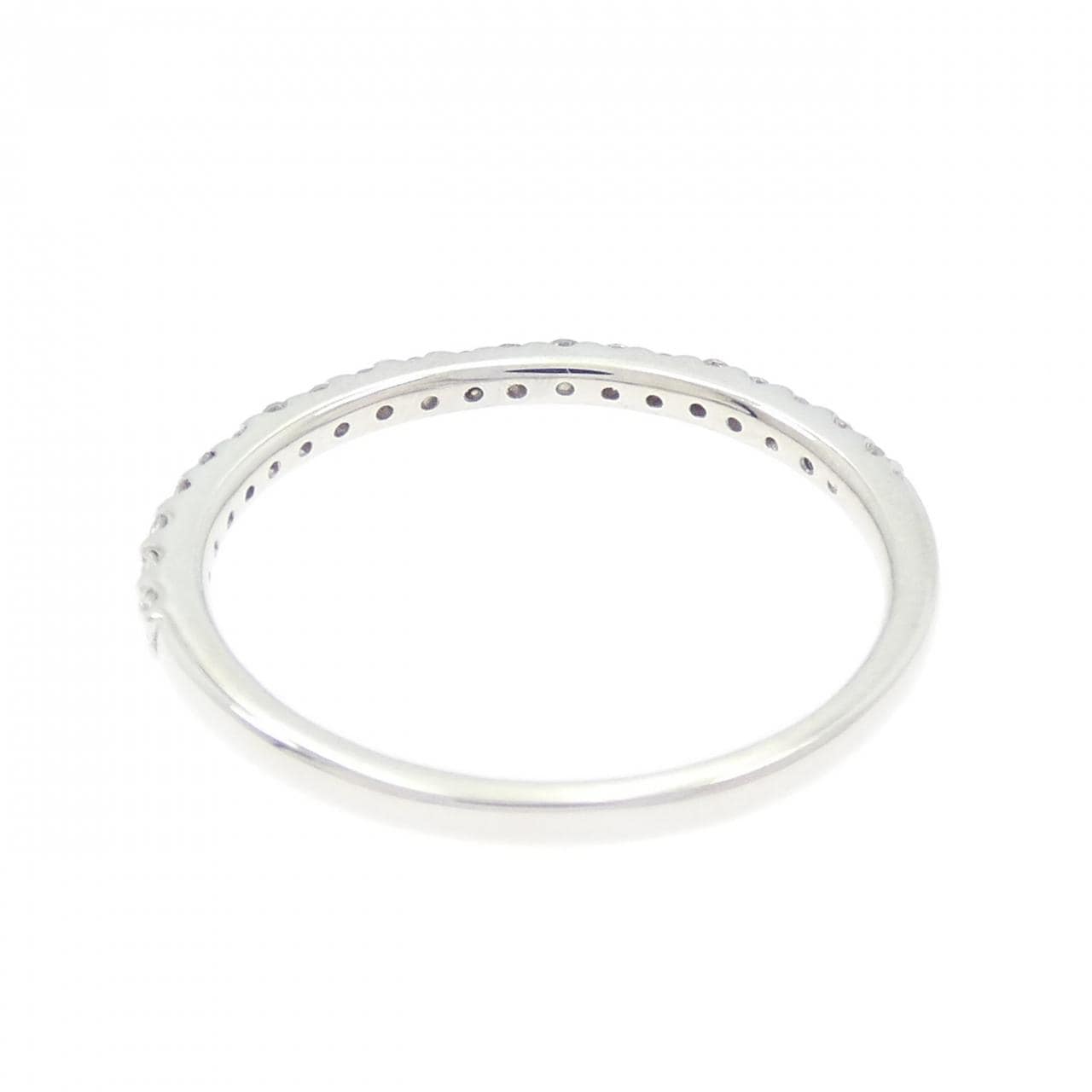 K18WG ハーフエタニティ ダイヤモンド リング 0.20CT