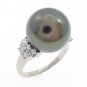 PT900 黒蝶パール リング 13mm