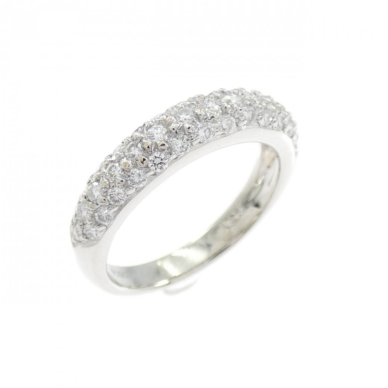 PT900 パヴェ ダイヤモンド ピンキーリング 0.31CT