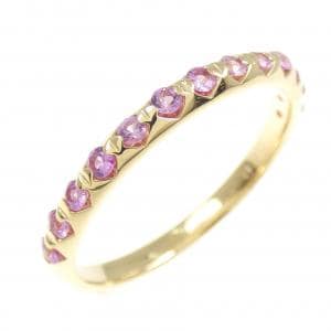 K18YG サファイヤ リング 0.29CT