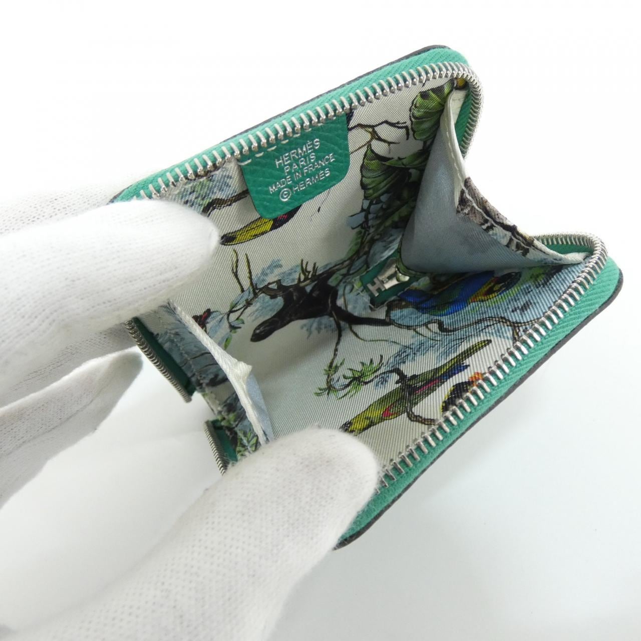 エルメス EQUATEUR シルク イン ポルト モネ 077754CK コインケース