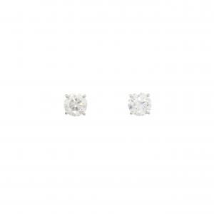 PT950/PT900 ダイヤモンド ピアス 0.503CT 0.511CT H SI2 3EXT