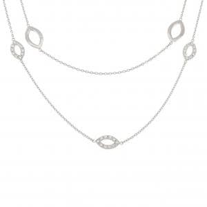 K18WG ダイヤモンド ネックレス 0.27CT