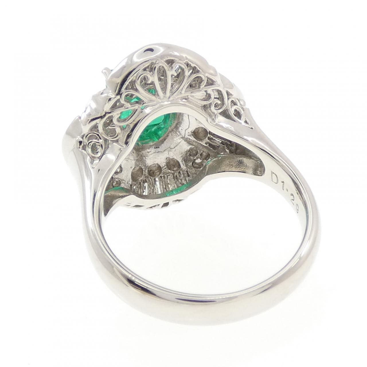 PT900 エメラルド リング 1.23CT