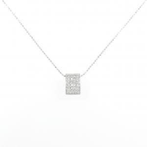 K18WG パヴェ ダイヤモンド ネックレス 0.30CT