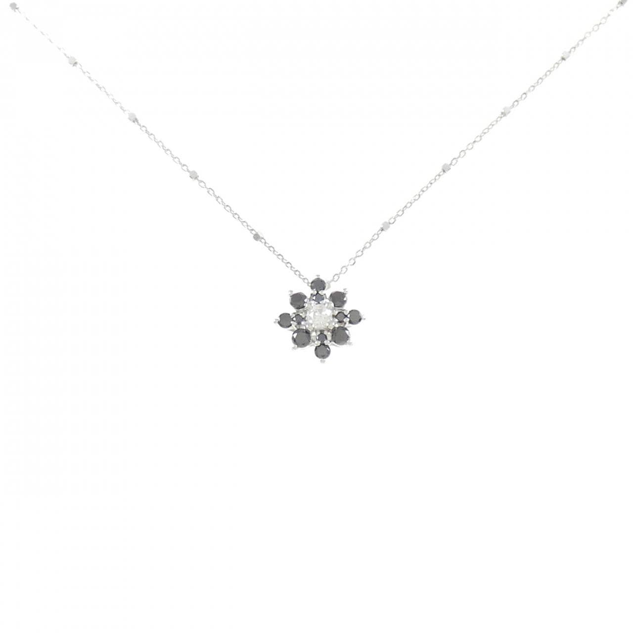 K18WG ダイヤモンド ネックレス 0.06CT