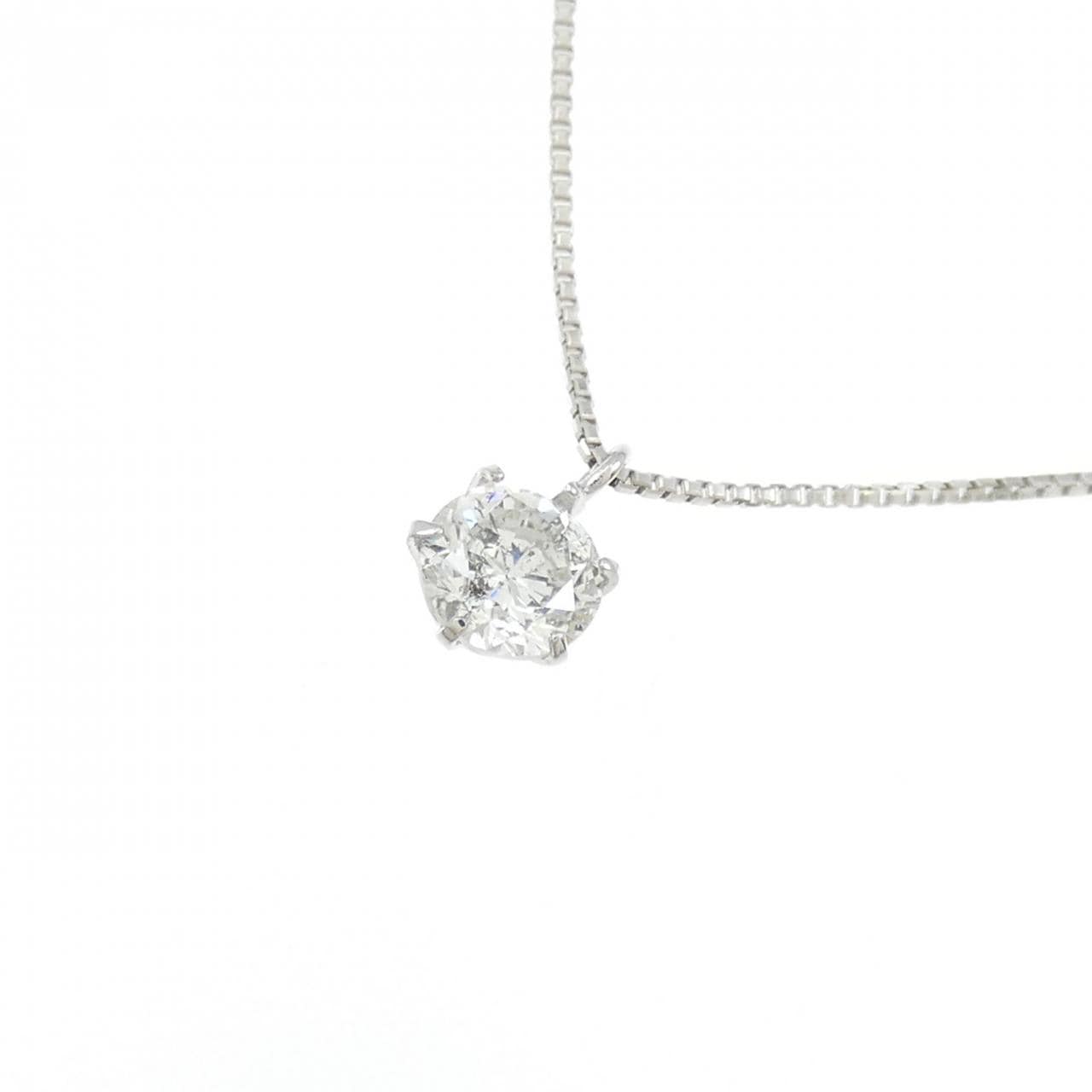 PT900/PT850 ソリティア ダイヤモンド ネックレス 0.319CT
