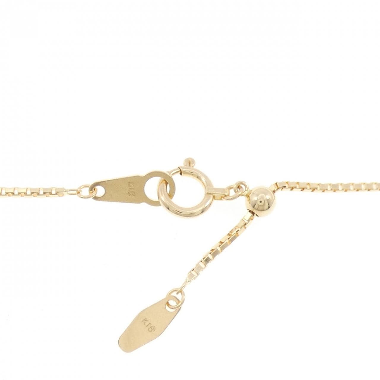 K18YG 白蝶パール ネックレス 12mm