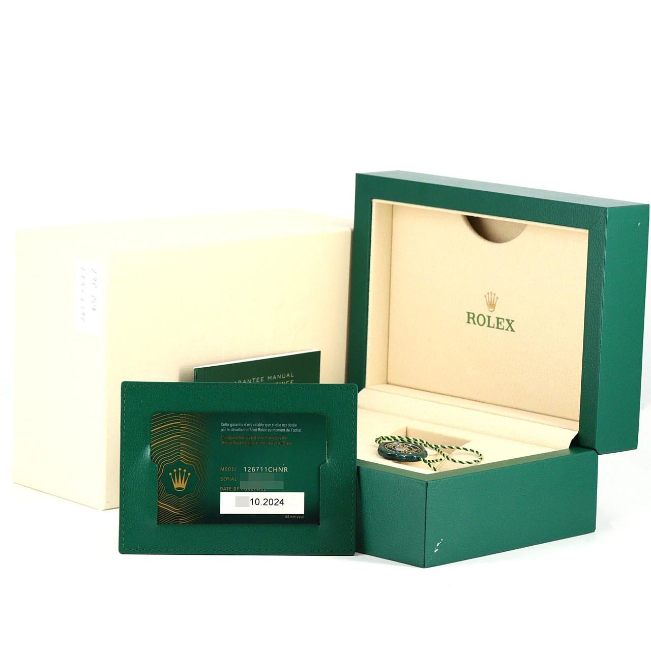 ロレックス GMTマスターⅡ 126711CHNR SSxPG 自動巻 ランダム番