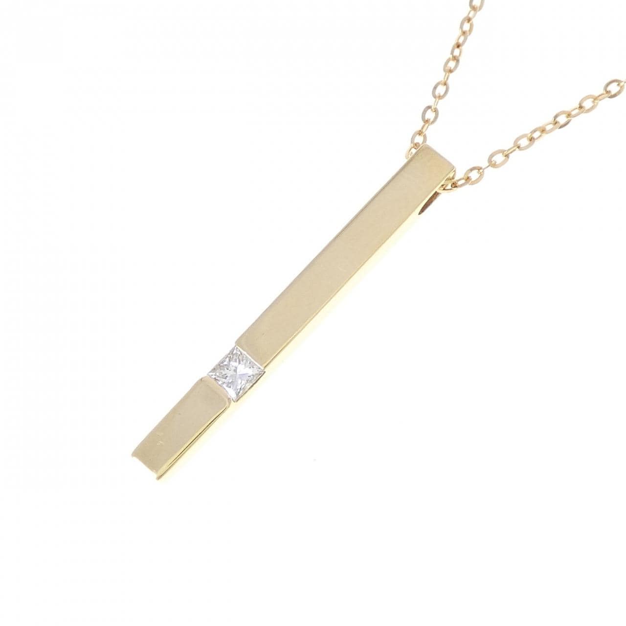 K18YG ダイヤモンド ネックレス 0.08CT