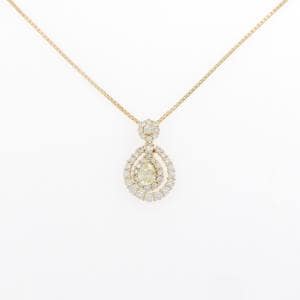 K18YG ダイヤモンド ネックレス 0.39CT