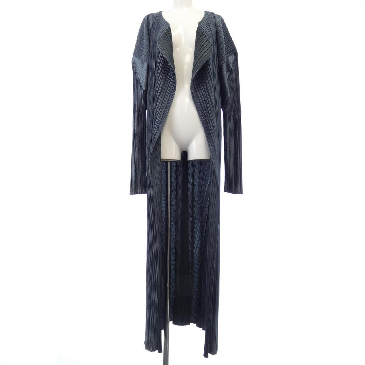 プリーツプリーズロングカーディガン