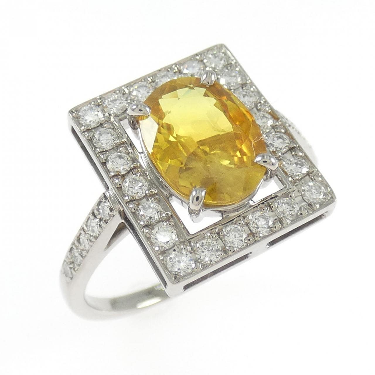 K18WG サファイヤ リング 1.93CT