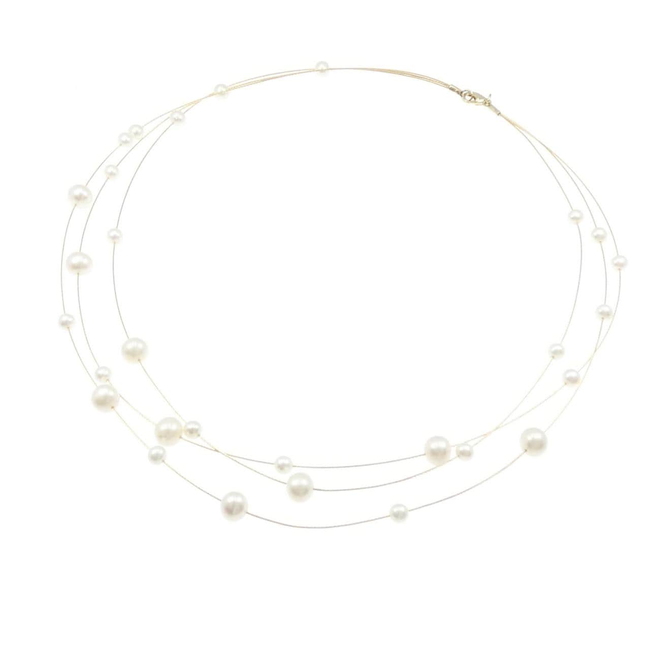 14KYG 淡水パール ネックレス