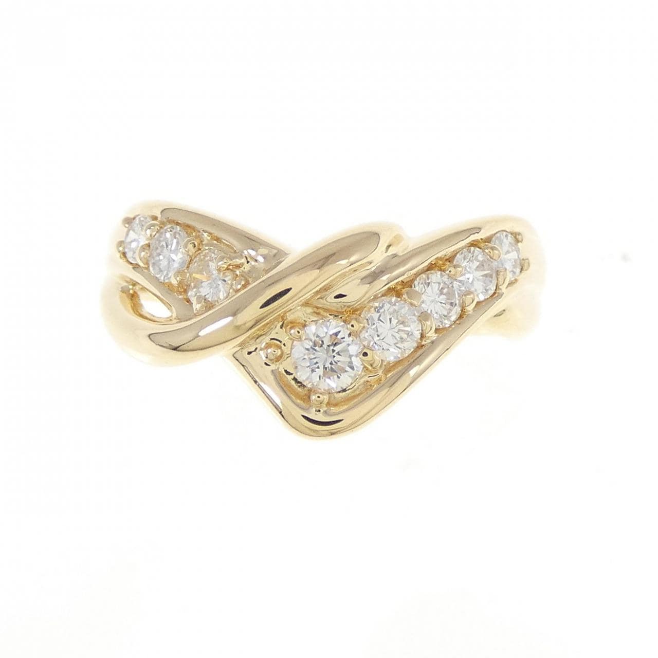 K18YG ダイヤモンド リング 0.45CT