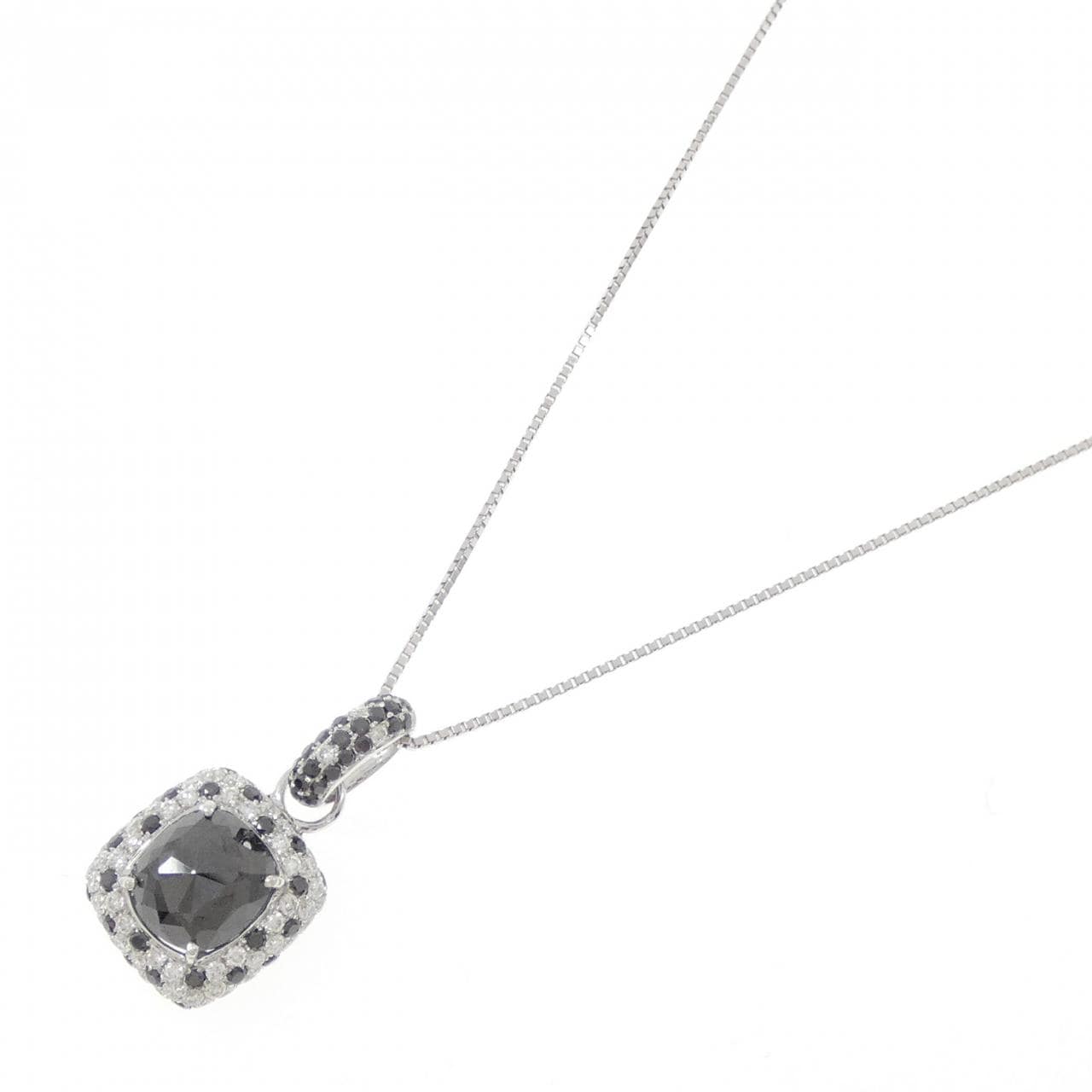 18KWG/K18WG ダイヤモンド ネックレス 1.88CT