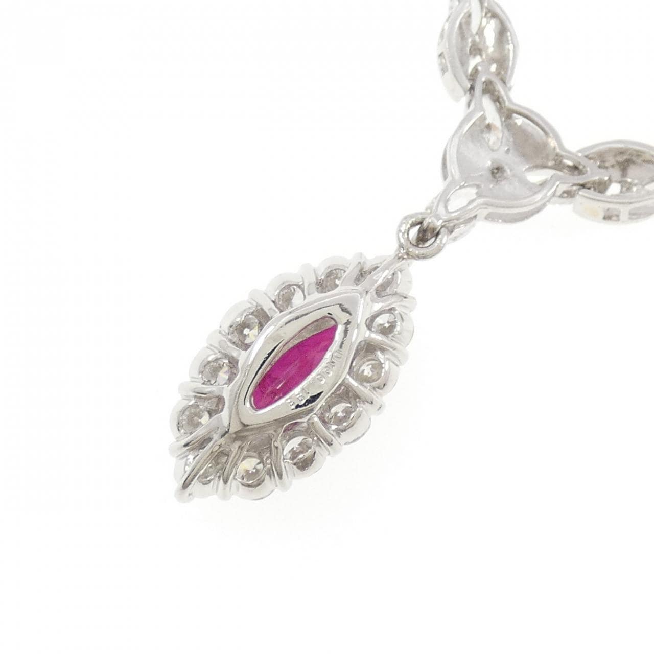 PT850 ルビー ネックレス 1.93CT ビルマ産