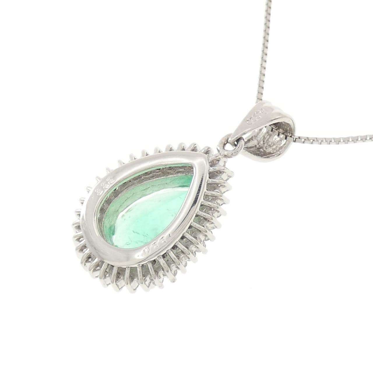 PT900/PT850 エメラルド ネックレス 3.35CT