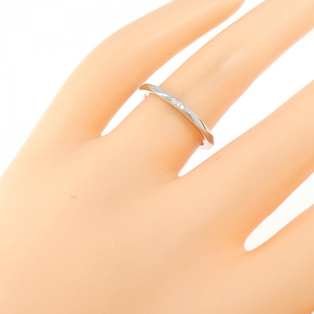 PT950 ダイヤモンド リング 0.01CT