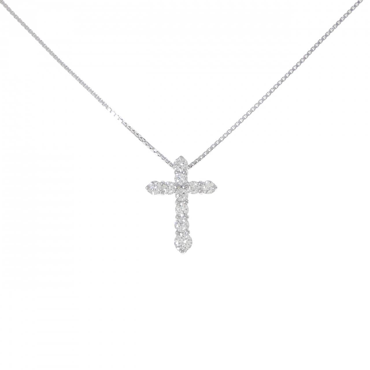 ポーラ クロス ダイヤモンド ネックレス 0.50CT