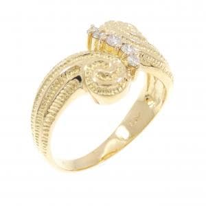 K18YG ダイヤモンド リング 0.10CT