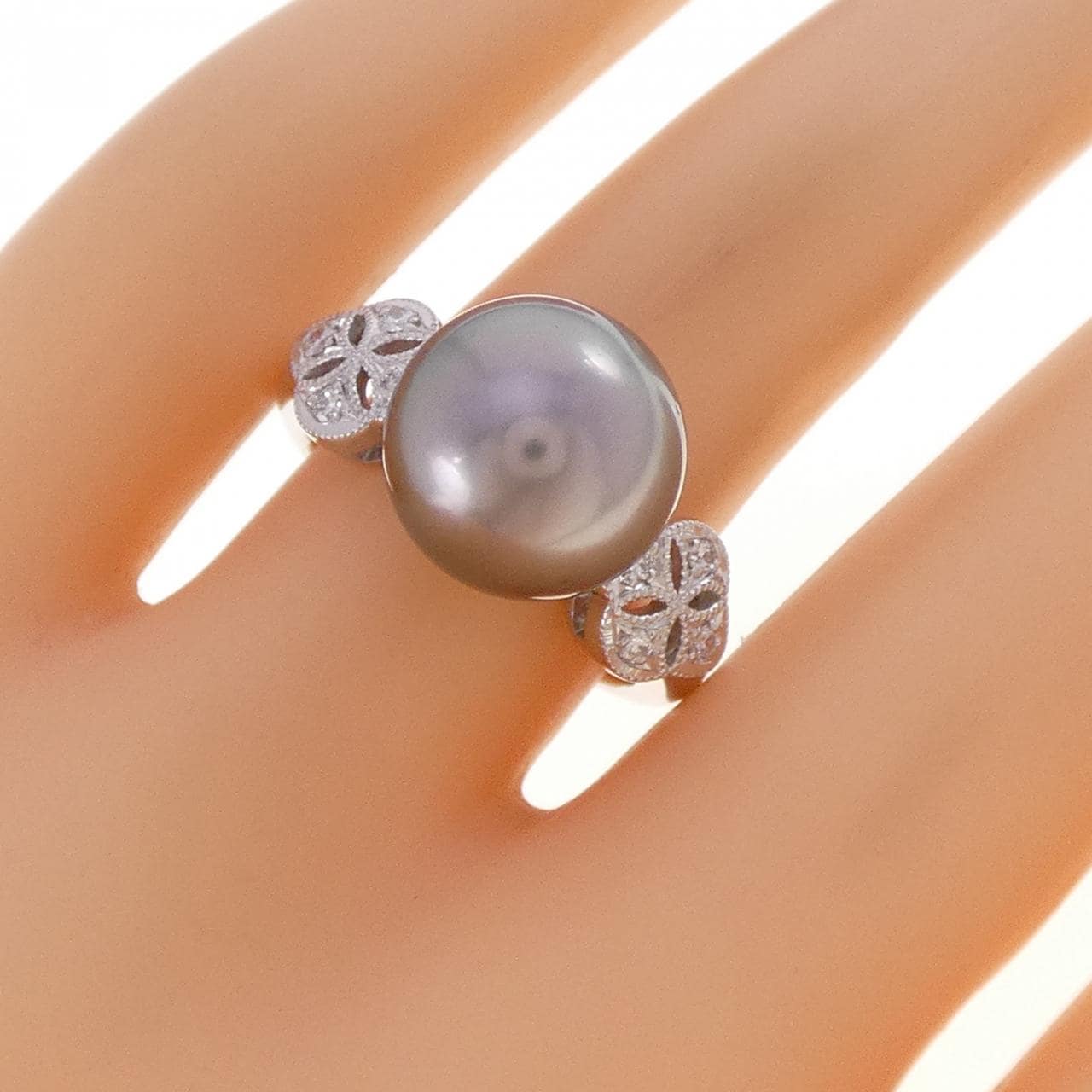 PT900 白蝶パール リング 11.2mm