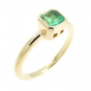 K18YG エメラルド リング 0.44CT