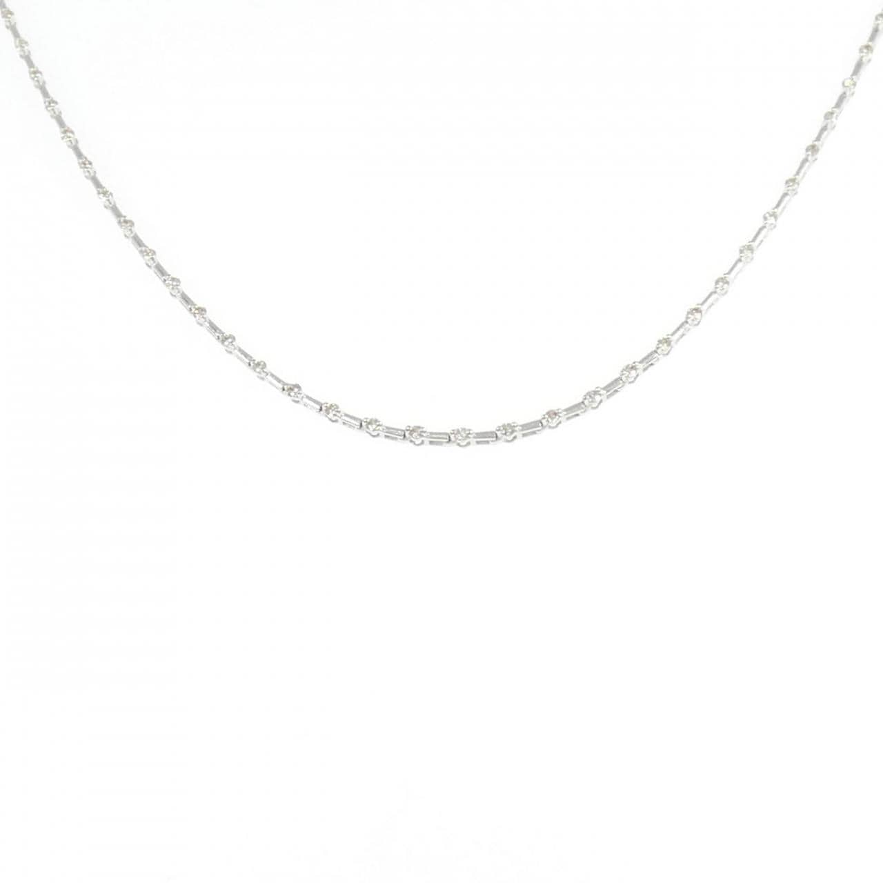 K18WG ダイヤモンド ネックレス 1.00CT