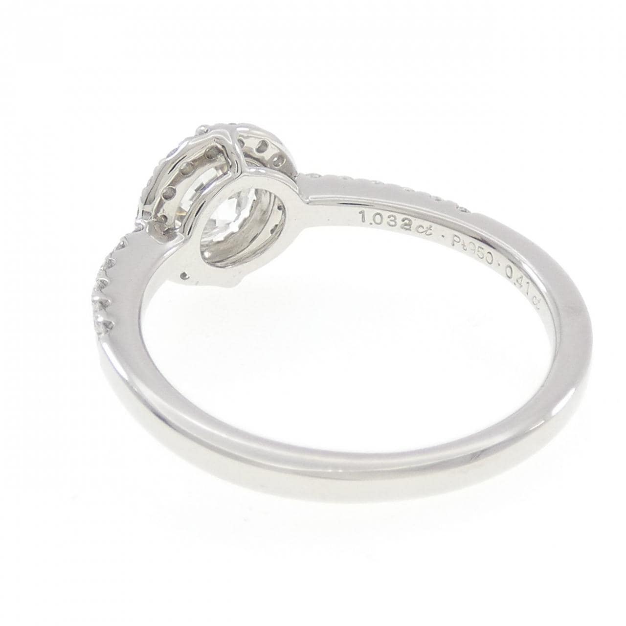 PT950 ダイヤモンド リング 1.032CT G SI2 3EXT H&C