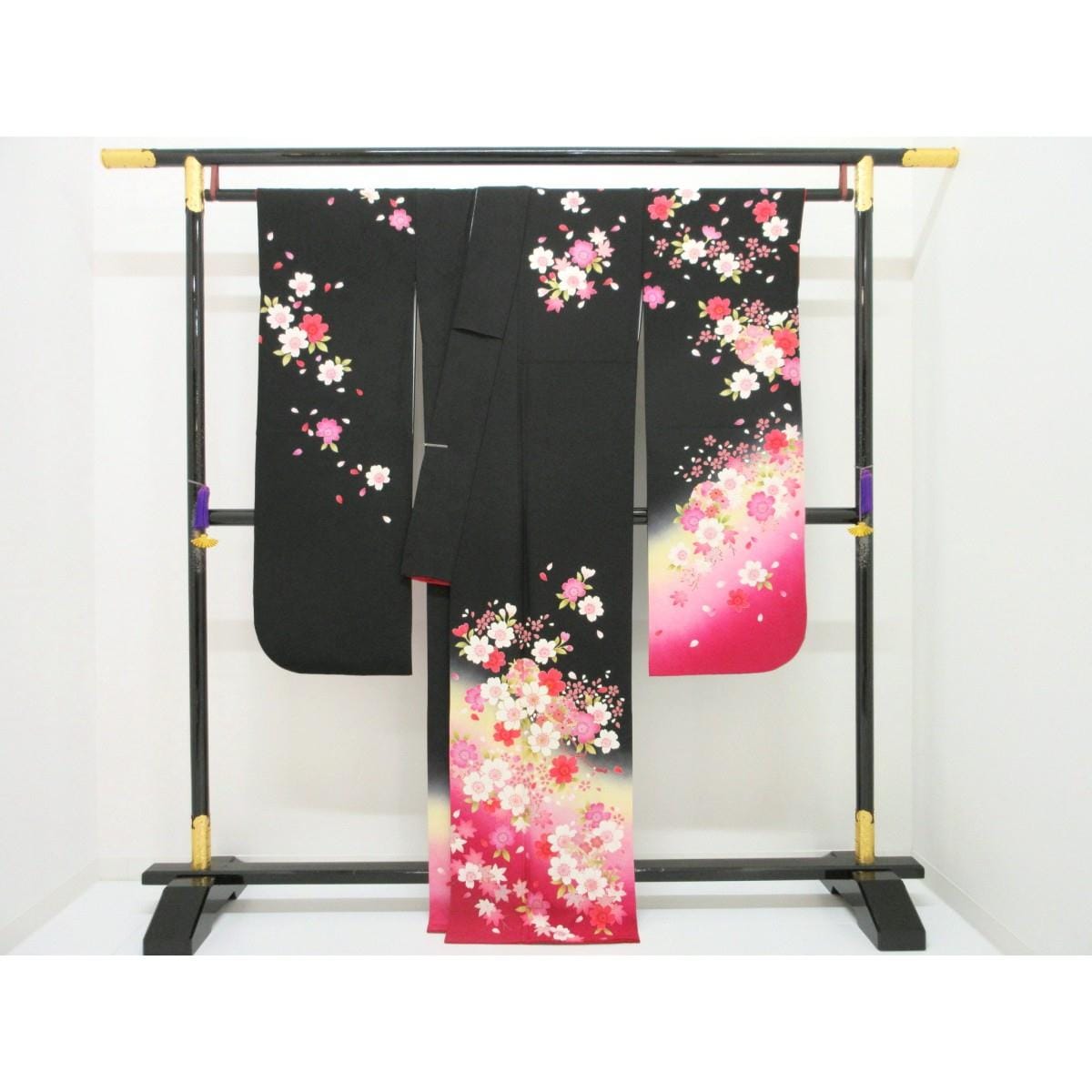 振袖　友禅金彩加工　ボカシ染