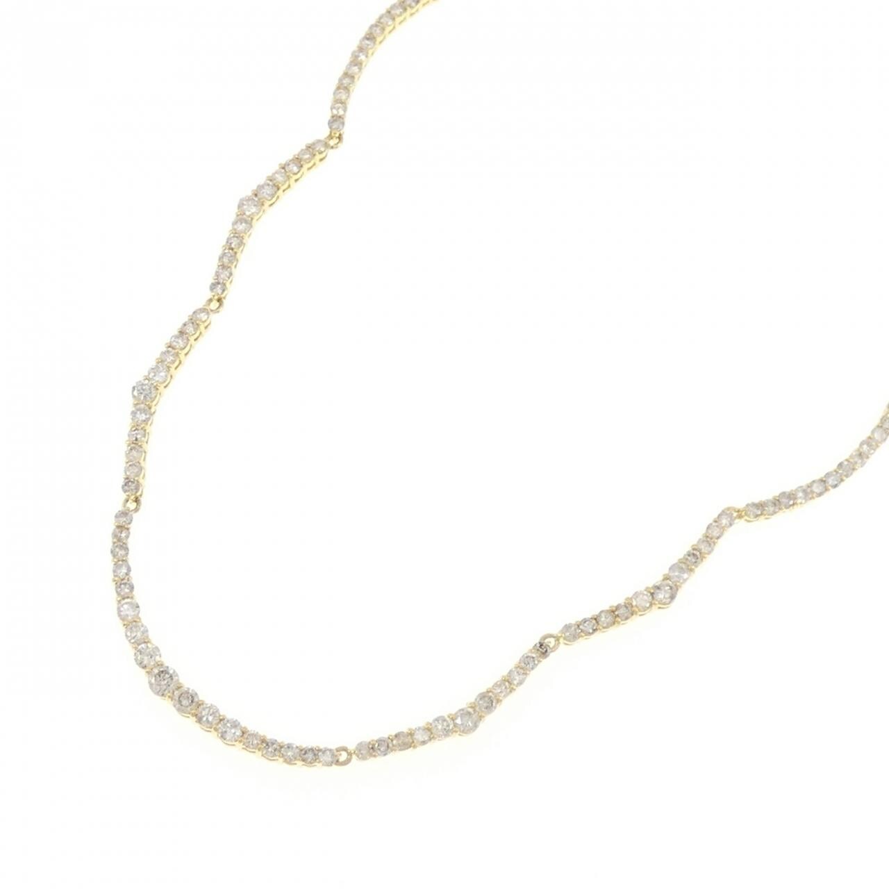 K18YG ダイヤモンド ネックレス 5.00CT