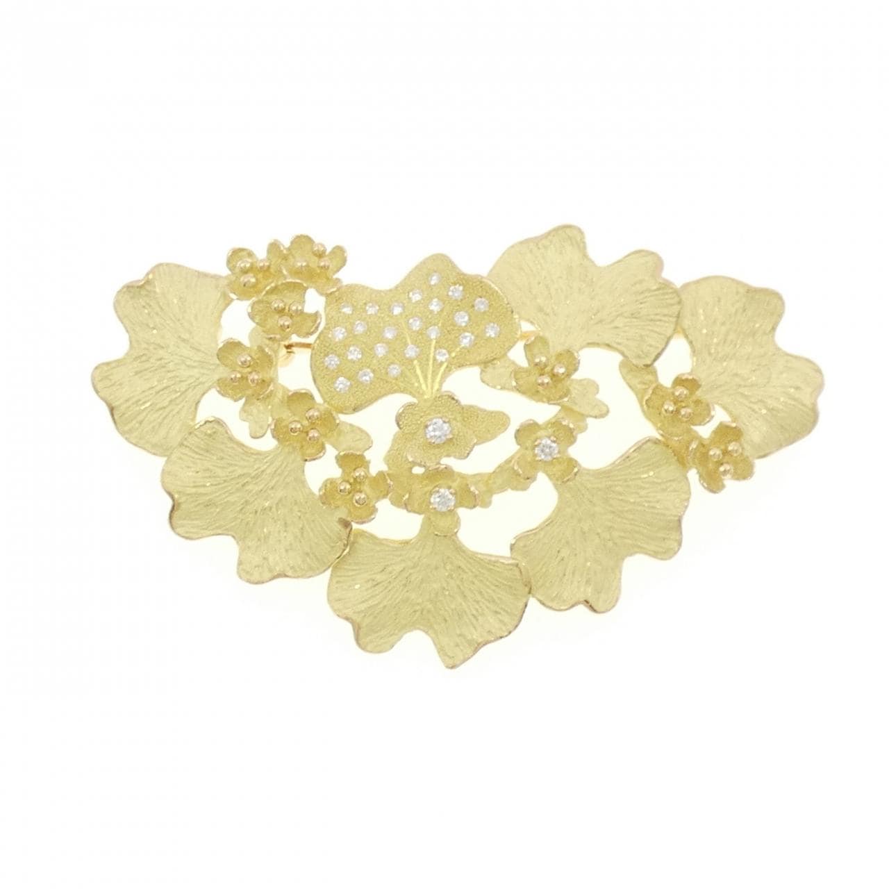 イケダケイコ ダイヤモンド ブローチ 0.21CT