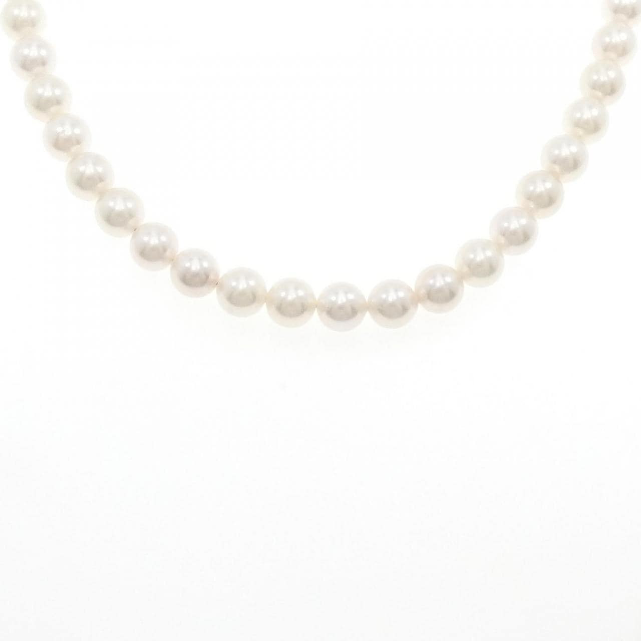 [BRAND NEW] Silver Clasp Akoya Pearl Necklace 7.5-8mm