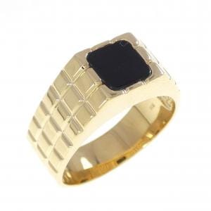 【新品】K18YG オニキス リング