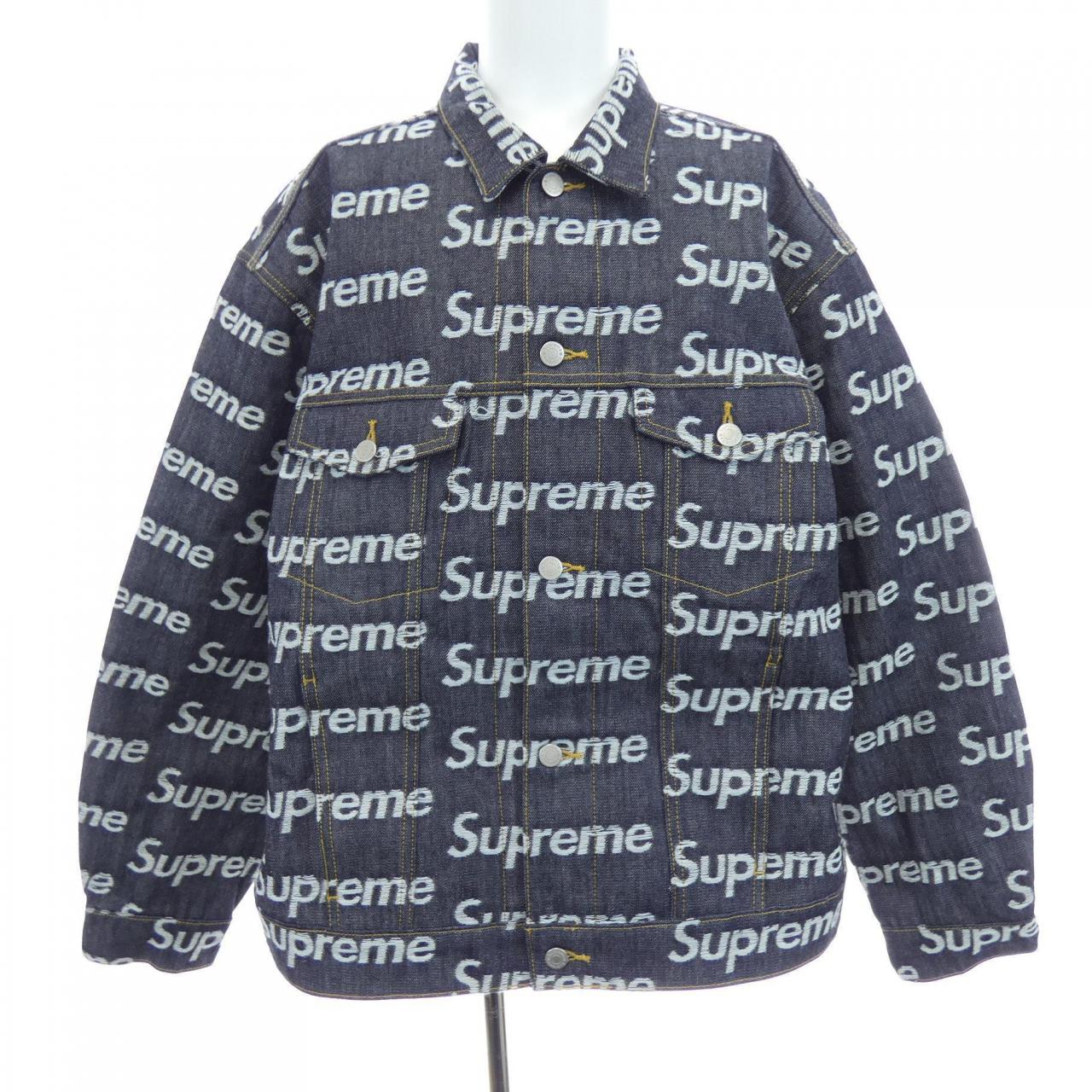 シュプリーム SUPREME Jacquard Logos Denim デニムジャケット