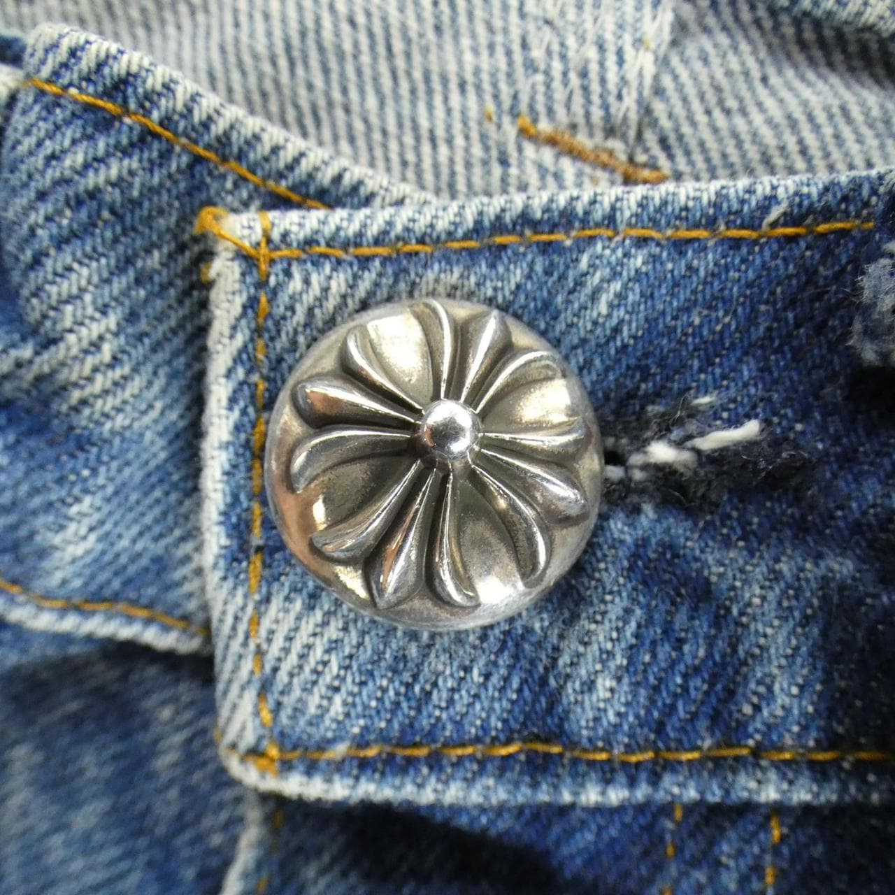 CHROME HEARTS Hearts STAR 69 VNTG BLU DNM 411206364******144 Skirt