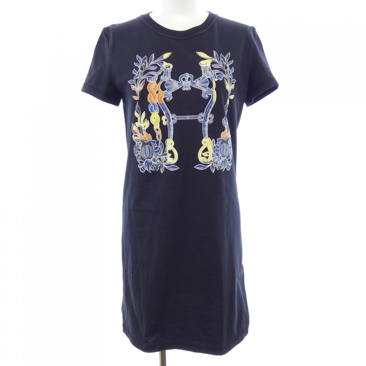 エルメス HERMES CARTOUCHE　デッラ･カヴァッレリア 4E4530DA カットワンピース