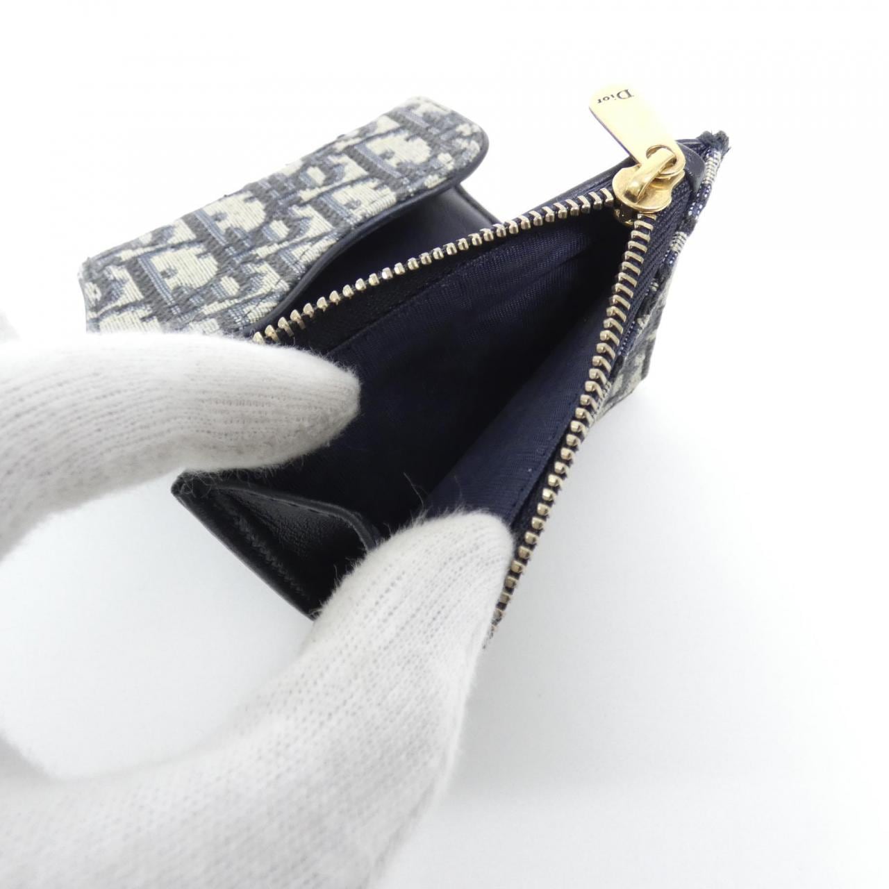 クリスチャンディオール DIOR OBLIQUE サドル ロータス ウォレット S5652CTZQ 財布