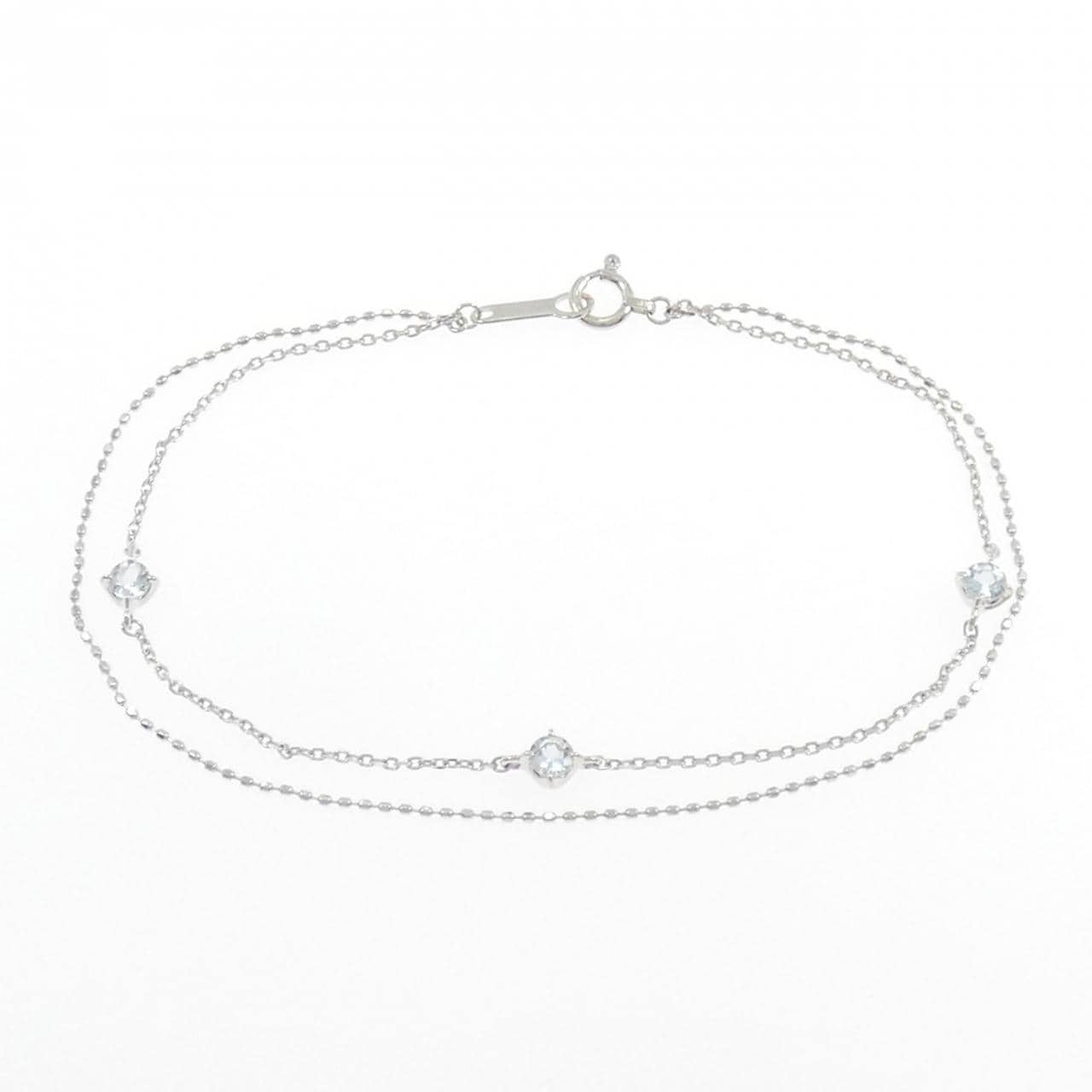 4゜C アクアマリン ブレスレット