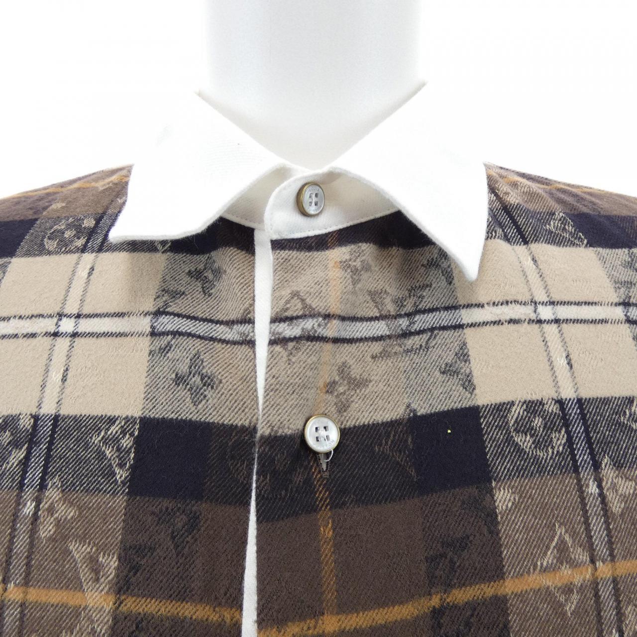 ルイヴィトン LOUIS VUITTON モノグラムフランネル HUS33WWLE シャツ