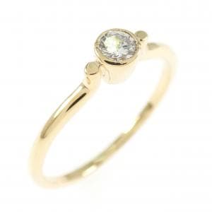 K18YG Diamond ring
